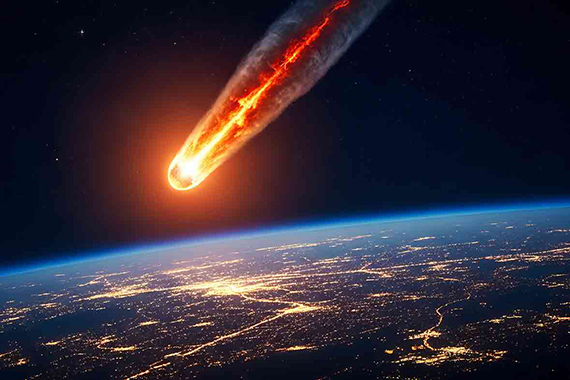 AI generated comet image made available by Adobe Stock